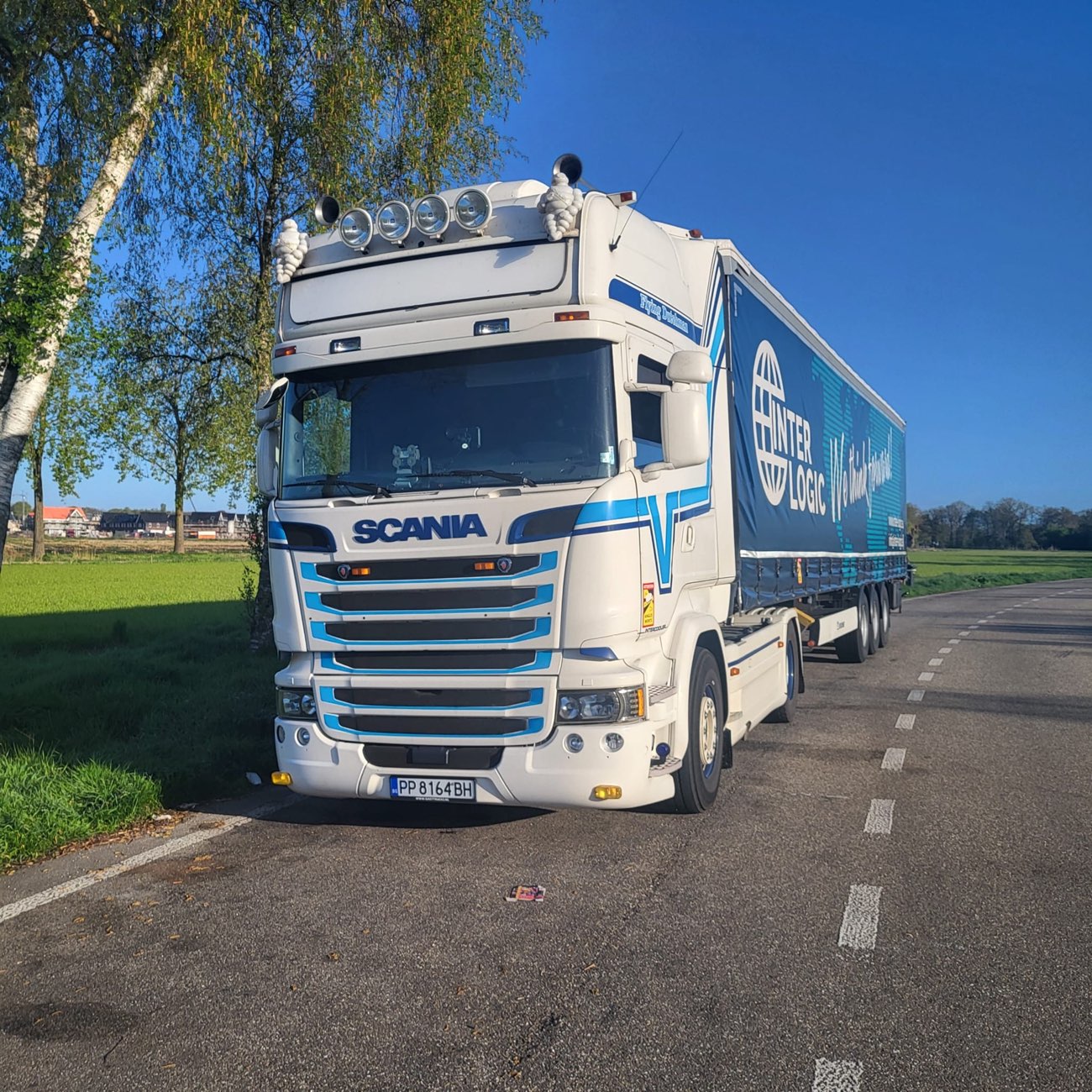 Lacus Scania truck on the road